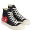 Converse Big Heart High Top Black on front side