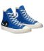 Converse Black Heart Blue High Top