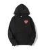 CDG Camo Heart Small Logo Hoodie in front side