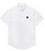 CDG Play Short Sleeve Polo Shirt - White Frontside
