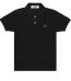 CDG Play Polo Emblem Shirt Black Frontside