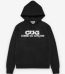CDG Logo Hooded Black